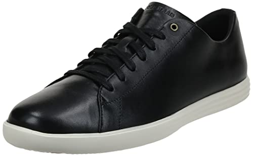 Cole Haan Men's Grand Crosscourt II Sneaker, Black Lthr/White, 10