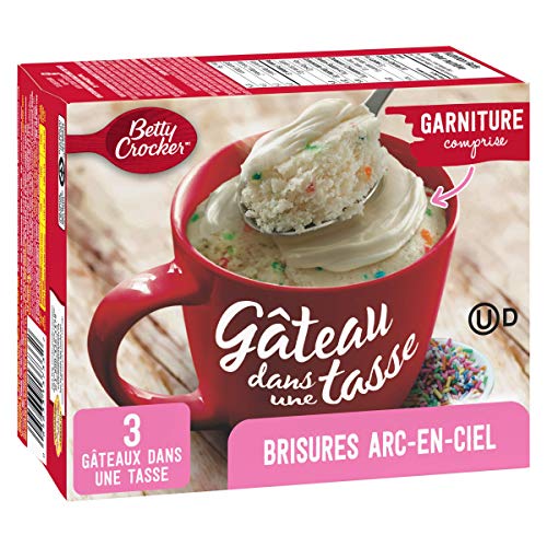 Betty Crocker Mug Cake Rainbow Vanilla Frosting, 294g {Imported from Canada}