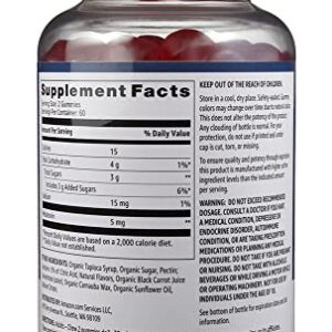 Amazon Basics Melatonin 5mg, 120 Gummies (2 per Serving), Strawberry (Previously Solimo)