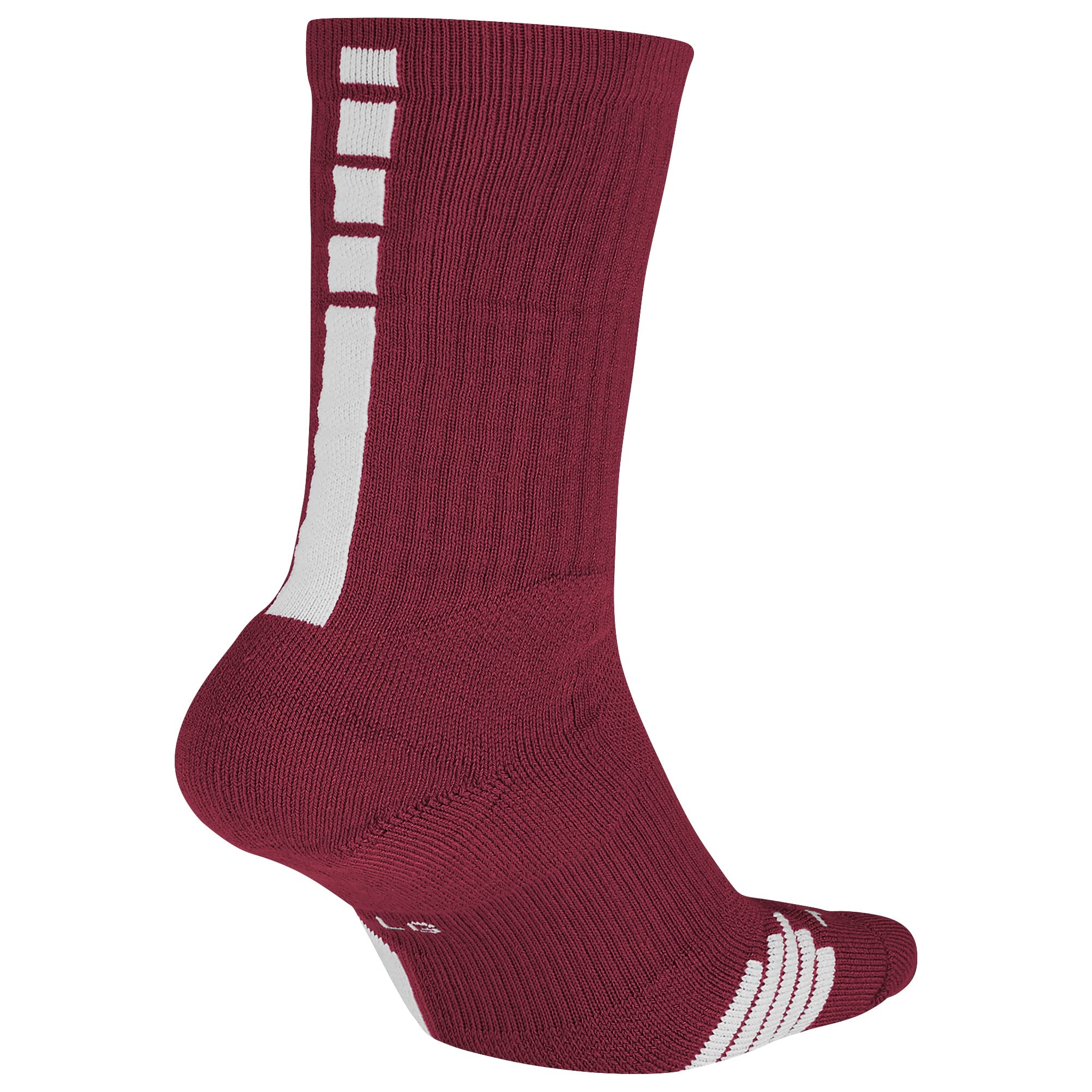 NIKE Elite Basketball Crew Socks (University Red/White, Medium)