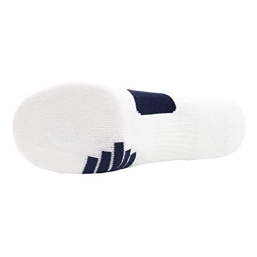 Nike Elite Basketball Mid Socks (White/Black, Small)