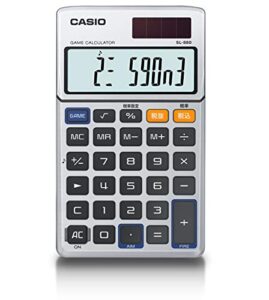 casio sl-880-n game calculator, notebook type, 10 digits