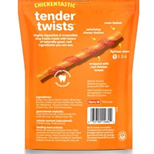 Hartz Oinkies Rawhide-Free Tender Treats Wrapped with Chicken Dog Treats Chews, 18 Count, Highly Digestible, No Artificial Flavors, Perfect for Smaller and Senior Dogs