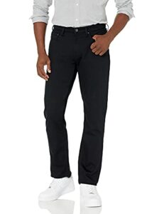 amazon essentials men's athletic-fit stretch jean, black, 36w x 32l