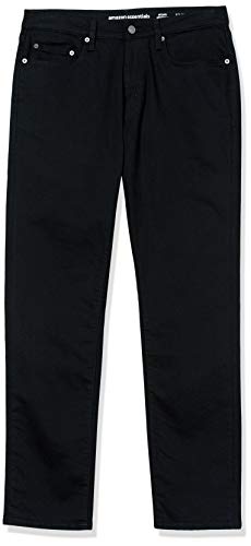 Amazon Essentials Men's Athletic-Fit Stretch Jean, Black, 36W x 32L