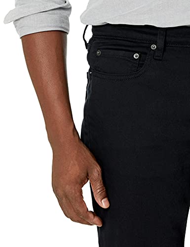 Amazon Essentials Men's Athletic-Fit Stretch Jean, Black, 36W x 32L