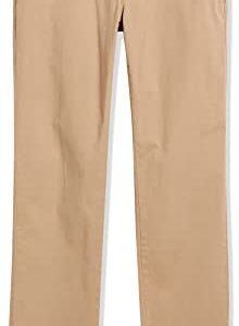 Amazon Essentials Men's Slim-Fit Casual Stretch Khaki Pant, Dark Khaki Brown, 36W x 34L