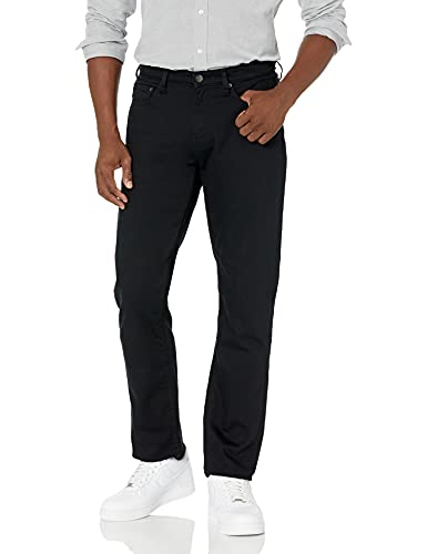 Amazon Essentials Men's Athletic-Fit Stretch Jean, Black, 42W x 30L