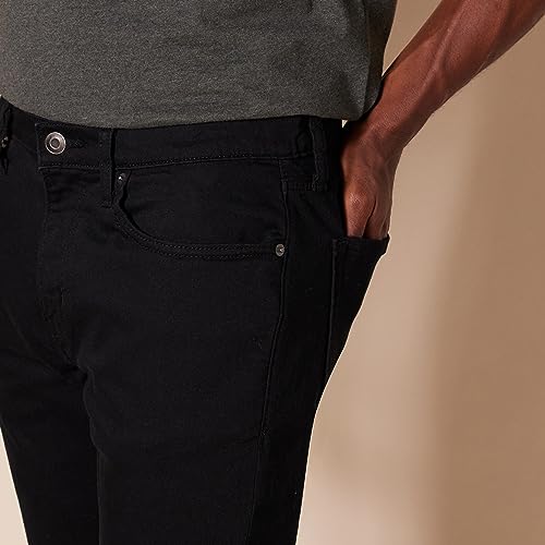 Amazon Essentials Men's Skinny-Fit Stretch Jean, Black, 32W x 32L