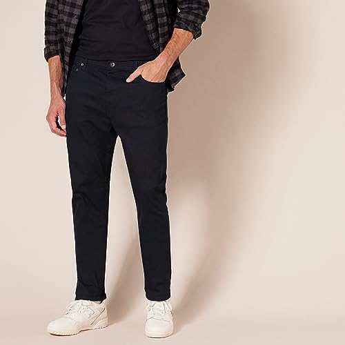 Amazon Essentials Men's Skinny-Fit Stretch Jean, Black, 34W x 30L