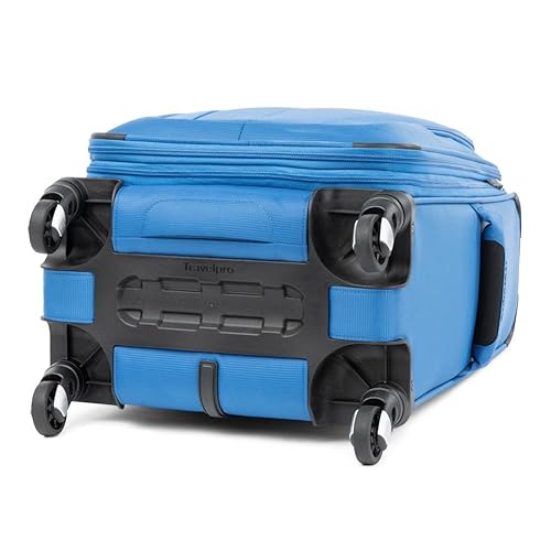 Travelpro Maxlite 5 Softside Expandable Luggage with 4 Spinner Wheels, Lightweight Suitcase, Men and Women, Azure Blue, Carry-On 21-Inch