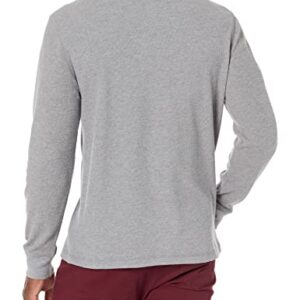 Amazon Essentials Men's Long-Sleeve Slub Thermal Crewneck (Previously Goodthreads), Grey Heather, 3X-Large