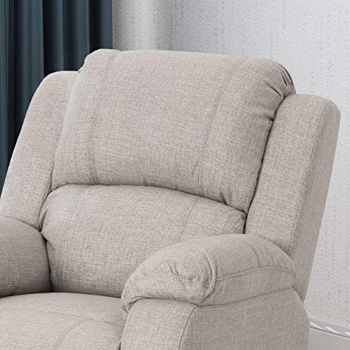 Christopher Knight Home Michelle Gliding Recliner,Stainless Steel, Beige + Black