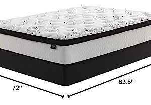 Signature Design by Ashley California King Size Chime 12 Inch Medium Firm Hybrid Mattress with Cooling Gel Memory Foam