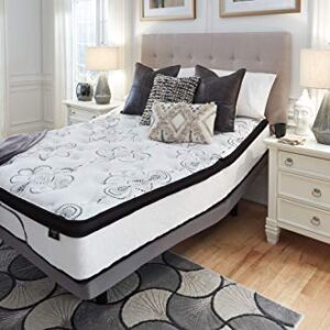 Signature Design by Ashley California King Size Chime 12 Inch Medium Firm Hybrid Mattress with Cooling Gel Memory Foam