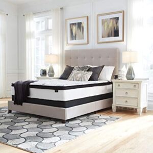 Signature Design by Ashley California King Size Chime 12 Inch Medium Firm Hybrid Mattress with Cooling Gel Memory Foam