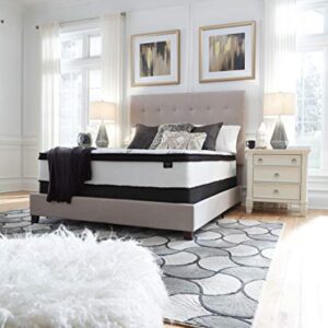 Signature Design by Ashley California King Size Chime 12 Inch Medium Firm Hybrid Mattress with Cooling Gel Memory Foam