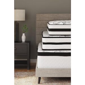 Signature Design by Ashley California King Size Chime 12 Inch Medium Firm Hybrid Mattress with Cooling Gel Memory Foam