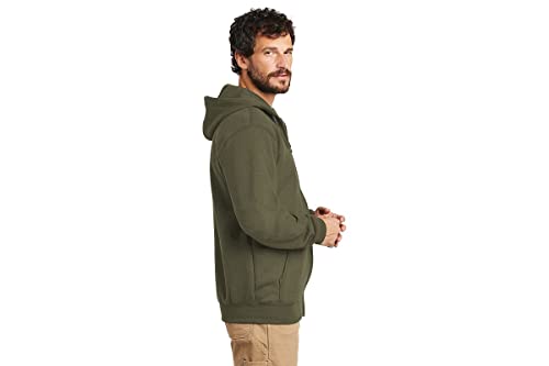 CarharttmensLoose Fit Midweight Full-Zip SweatshirtMossLarge