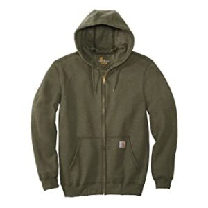 CarharttmensLoose Fit Midweight Full-Zip SweatshirtMossLarge