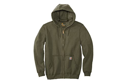 CarharttmensLoose Fit Midweight Full-Zip SweatshirtMossLarge