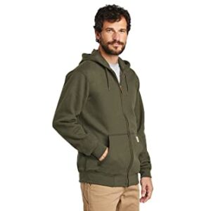 CarharttmensLoose Fit Midweight Full-Zip SweatshirtMossLarge