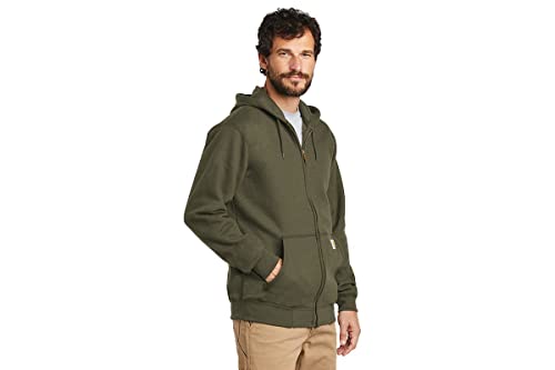 CarharttmensLoose Fit Midweight Full-Zip SweatshirtMossLarge