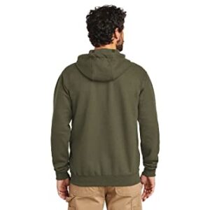 CarharttmensLoose Fit Midweight Full-Zip SweatshirtMossLarge