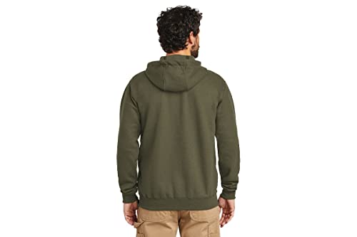 CarharttmensLoose Fit Midweight Full-Zip SweatshirtMossLarge