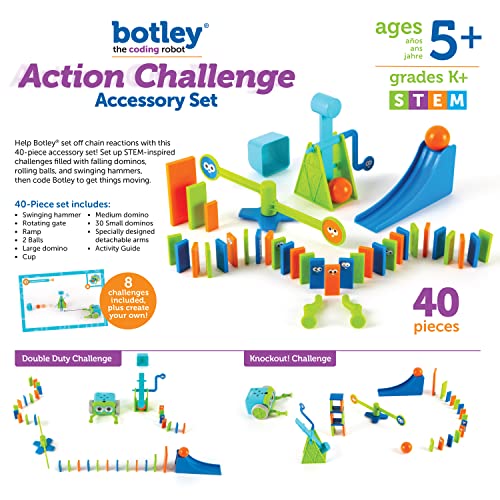 Learning Resources Botley The Coding Robot Action Challenge Accessory Set, 40 Pieces, Ages 5+, STEM Toys