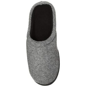 skysole kids boys fleece clog slippers with rugged outsoles grey/black size 6