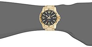 Casio MTP-VD01G-1BV Men's Enticer Gold Tone Stainless Steel Black Dial Casual Analog Sporty Watch