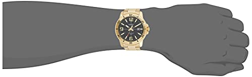 Casio MTP-VD01G-1BV Men's Enticer Gold Tone Stainless Steel Black Dial Casual Analog Sporty Watch