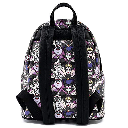 Loungefly Disney Villains All Over Print Womens Double Strap Shoulder Bag Purse