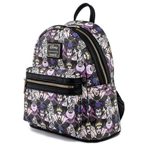 Loungefly Disney Villains All Over Print Womens Double Strap Shoulder Bag Purse