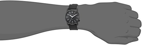 Rip Curl Men's Cambridge Quartz Sport Watch with Silicone Strap, Black, 22 (Model: A3088-BLK)