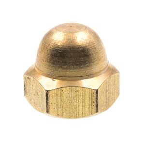 prime-line 9077180 acorn cap nuts, #10-32, solid brass (10 pack)