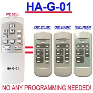 Replacement for GE Window Air Conditioner Remote Control (HA-G-01)