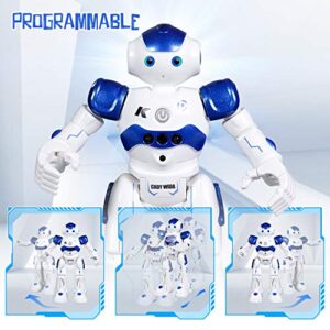 SGILE RC Robot Toy, Gesture Sensing Remote Control Robot for Kids Age 3 4 5 6 7 8 12 Year Old Boys Girls Birthday Gift Present, Blue