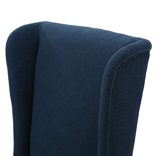 Christopher Knight Home Callie Fabric Dining Chair, Dark Blue Dimensions: 23.25”D x 28.75”W x 46.25”H
