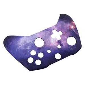 eXtremeRate Nebula Galaxy Pattened Soft Touch Front Housing Shell Faceplate Cover for Xbox One S & Xbox One X Controller Model 1708 - Controller NOT Included