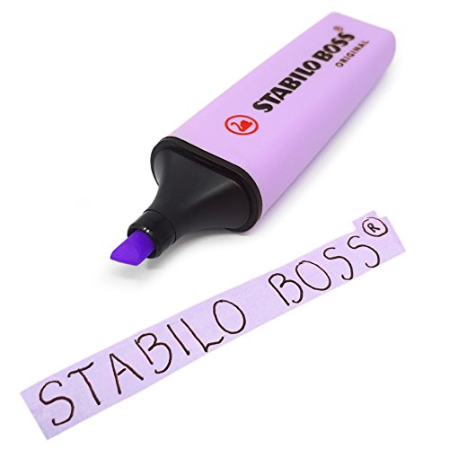 STABILO BOSS Original Pastel Highlighter Pens Highlighter Markers - Bumper Pack of 7