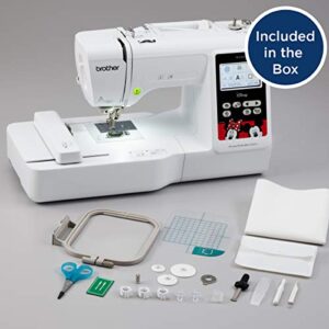 Brother Embroidery Machine, PE550D, 125 Built-in Designs including 45 Disney Designs, 9 Font Styles, 4" x 4" Embroidery Area, Large 3.2" LCD Touchscreen, USB Port