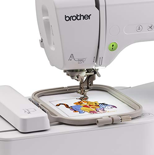 Brother Embroidery Machine, PE550D, 125 Built-in Designs including 45 Disney Designs, 9 Font Styles, 4" x 4" Embroidery Area, Large 3.2" LCD Touchscreen, USB Port