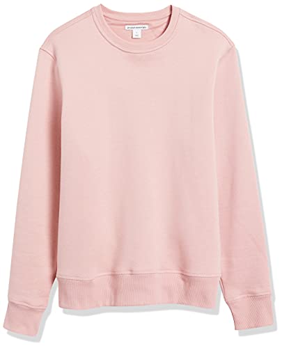 Amazon Essentials Men's Fleece Crewneck Sweatshirt (Available in Big & Tall), Pink, Medium