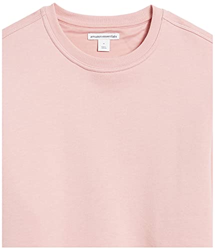 Amazon Essentials Men's Fleece Crewneck Sweatshirt (Available in Big & Tall), Pink, Medium