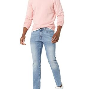 Amazon Essentials Men's Fleece Crewneck Sweatshirt (Available in Big & Tall), Pink, Medium