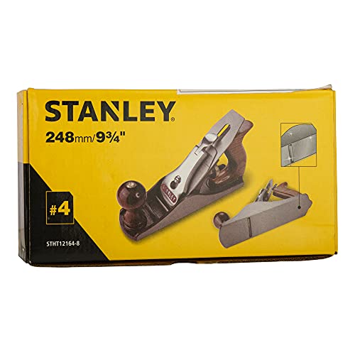 STANLEY STHT12164-8 Wooden Handle Smoothing Planer, 4 inch, Multicolor