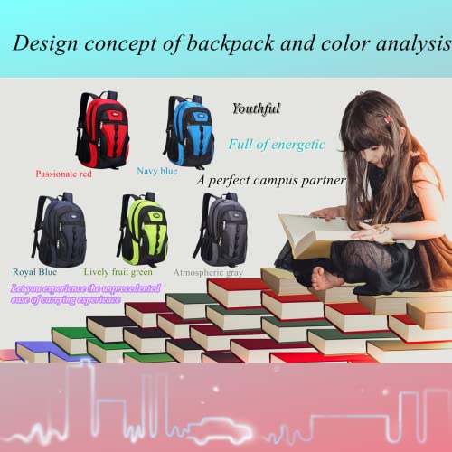 VIDOSCLA Teenage Boys Color-blocking Sports Kids Backpack Middle/High Schoolbag Elementary Student Bookbag for School Teen Boys Green