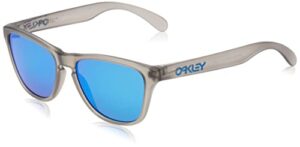 oakley youth oj9006 frogskins xs square sunglasses, matte grey ink/prizm sapphire, 53 mm